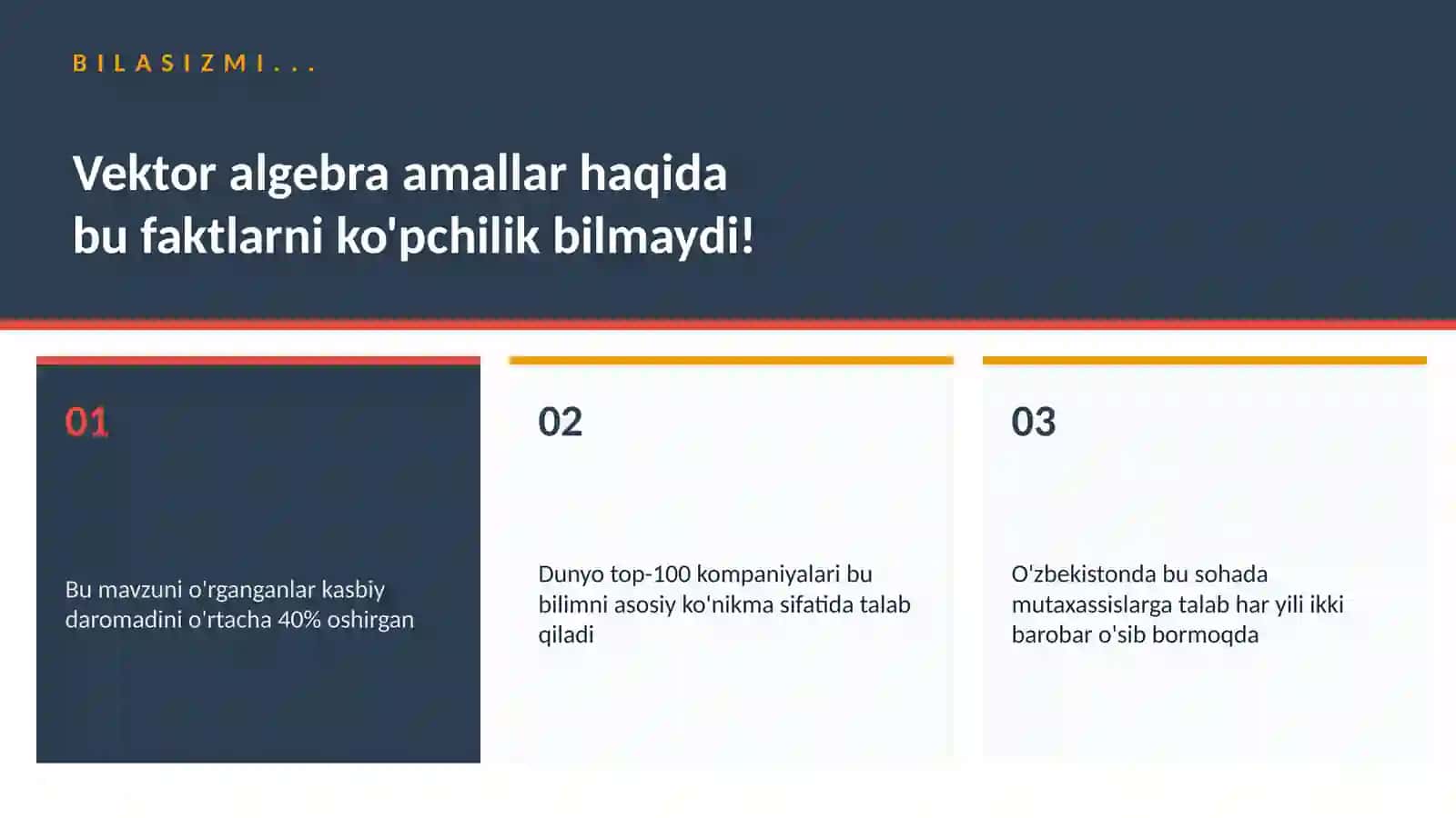 Vektor algebra amallar 2