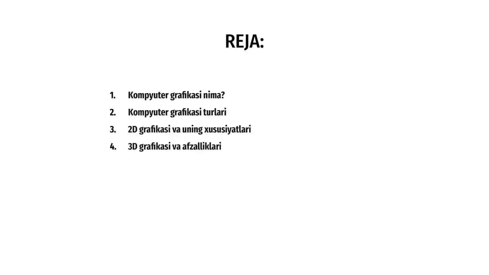 Kompyuter grafikasi va ularning turlari 2