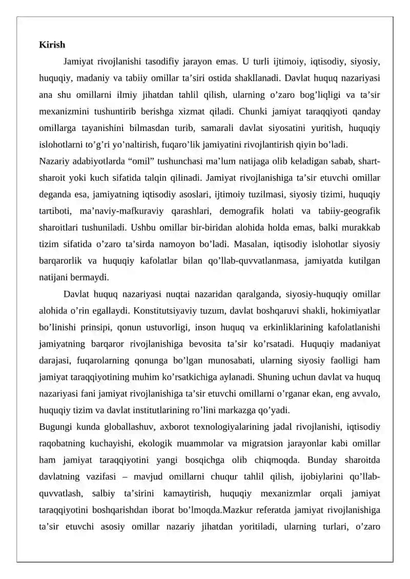 Jamiyat rivojlanishiga ta’sir etuvchi omillar 2