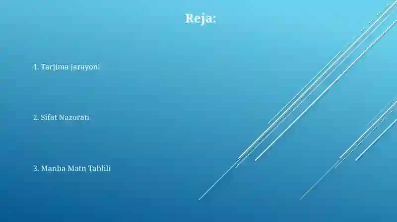 Tarjima jarayoni 2