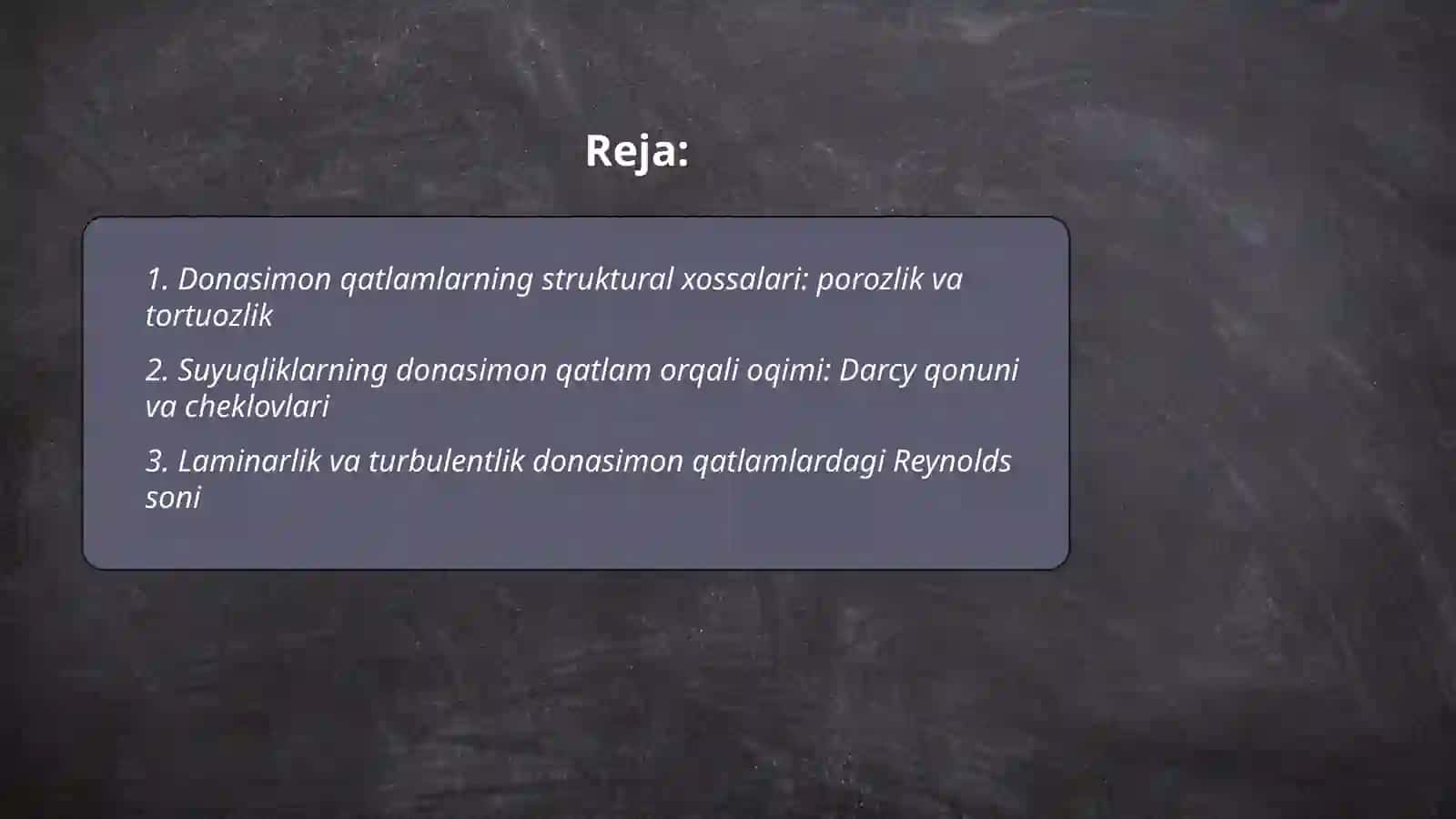 Suyuqliklarning donasimon qatlamdan utishi.Turli jinsli sistemalarni ajratish 2