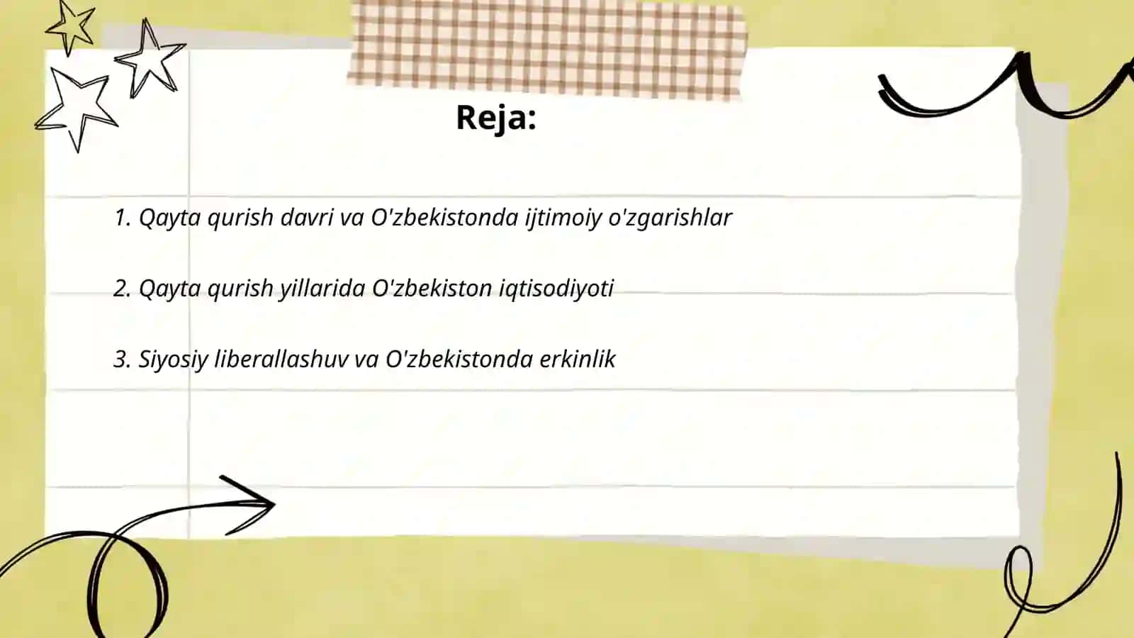 Qayta qurish yillarida Oʻzbekistondagi ijtimoiy siyosiy vaziyat 2