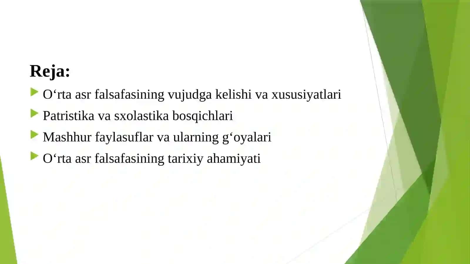 O'rta asrlar Yevropa falsafasi 2