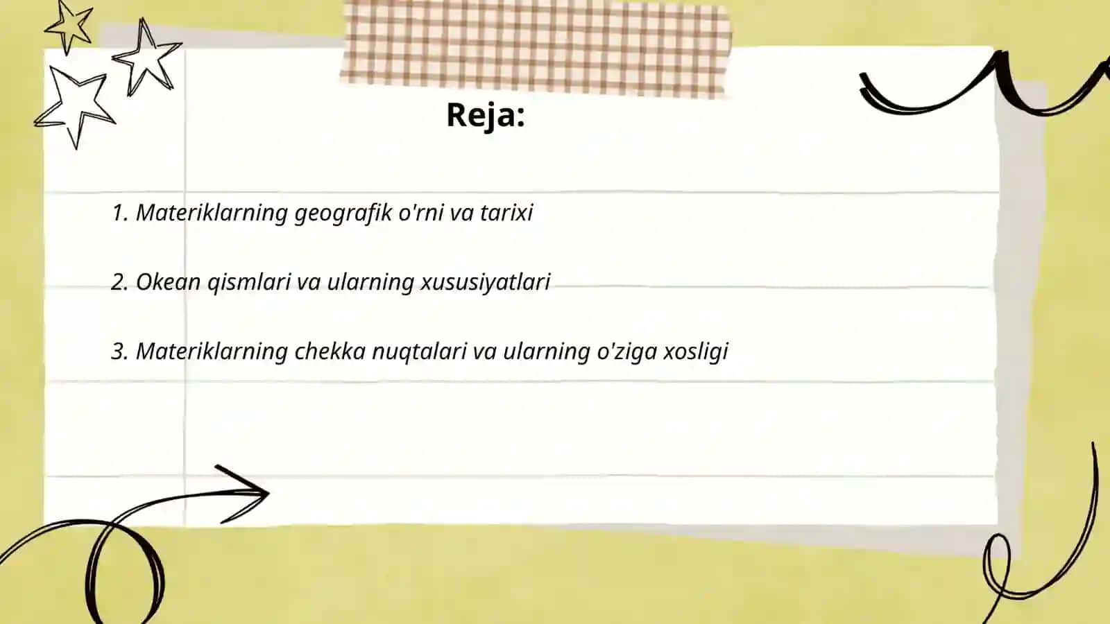 Materiklar va okeanlar 2