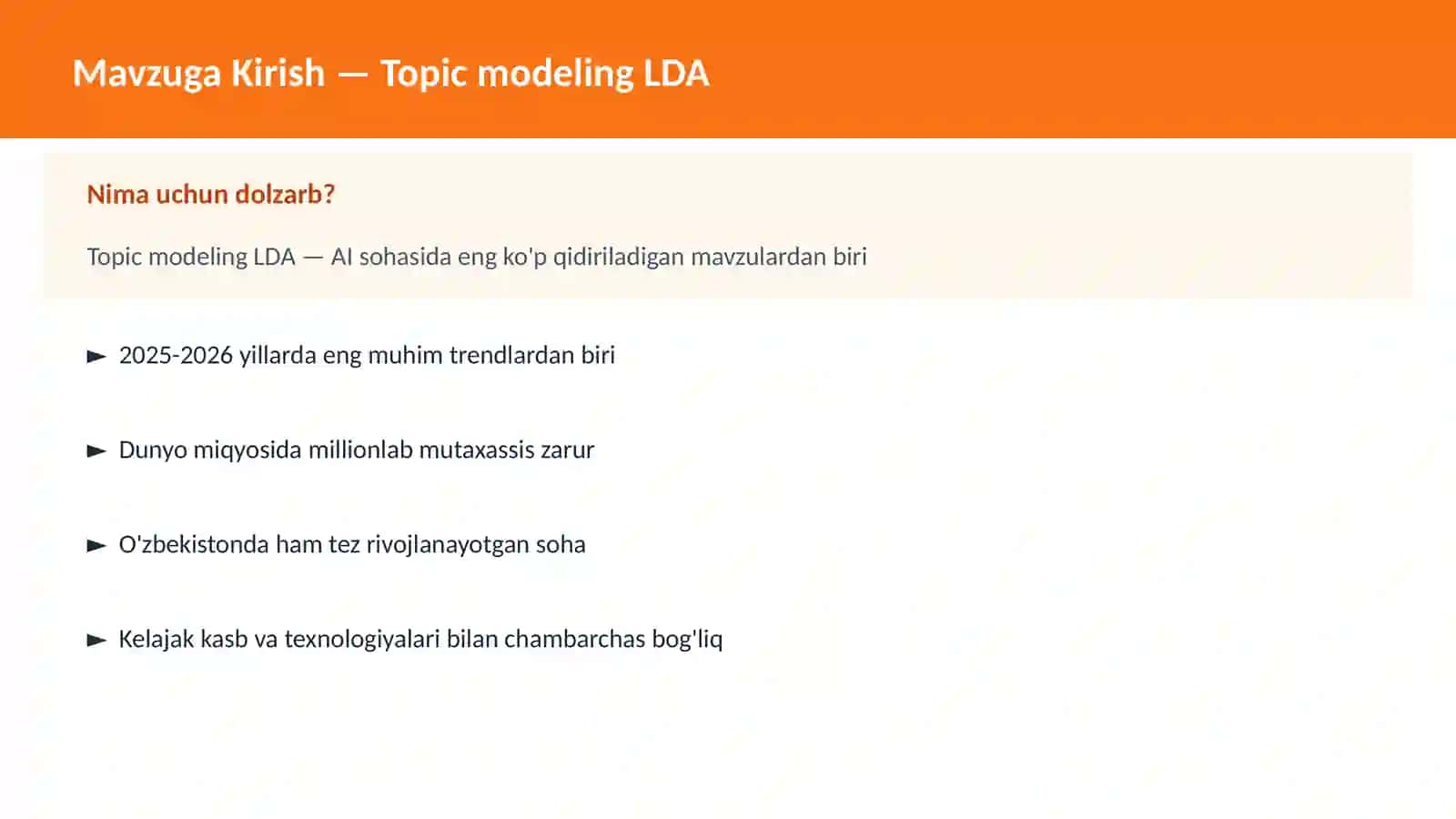 AI | NLP TABIIY TIL QAYTA ISHLASH 2