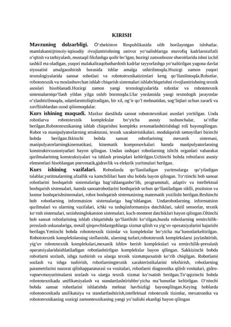 Qog’oz va kartondan robotlarni loyihalash va modellashtirish 2