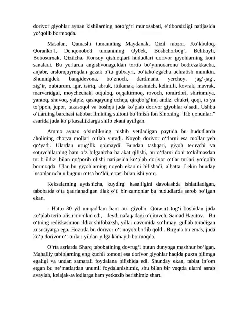 Dorivor Giyohlar 2