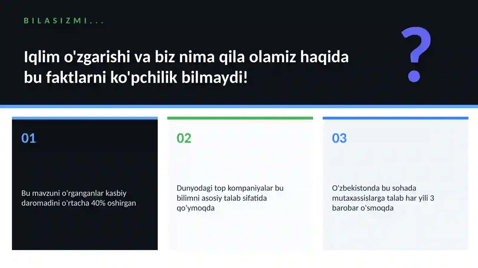 Iqlim o'zgarishi va biz nima qila olamiz 2