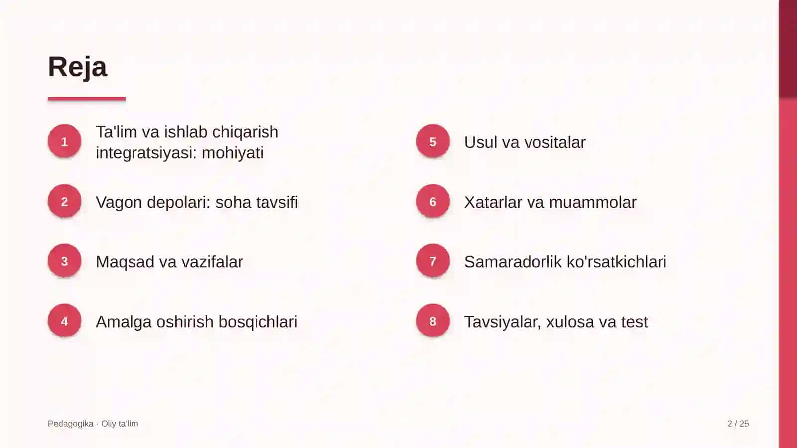 vagon depolarida ta'lim va ishlab chiqarish integratsiyasi 3995 2
