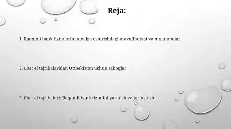 Raqamli bank tizimini tashkil etish va amalga oshiriladigan xorij tajribasi 2