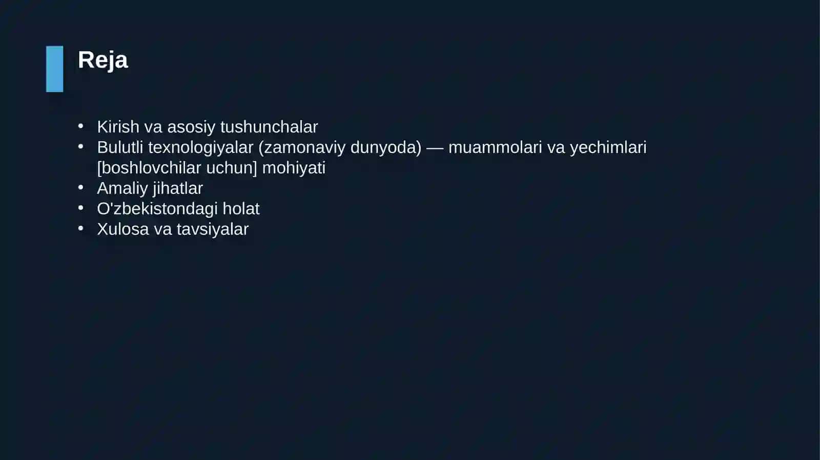 Bulutli texnologiyalar (zamonaviy dunyoda) — muammolari va yechimlari [boshlovchilar uchun] 2