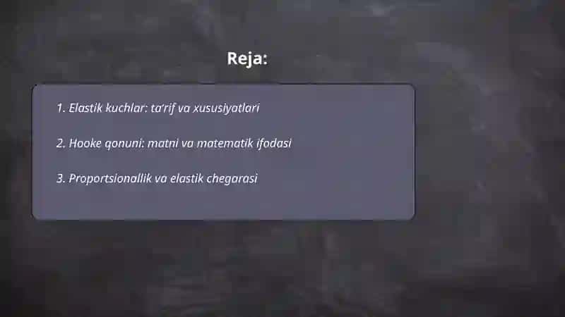 Elastik kuchlar 2