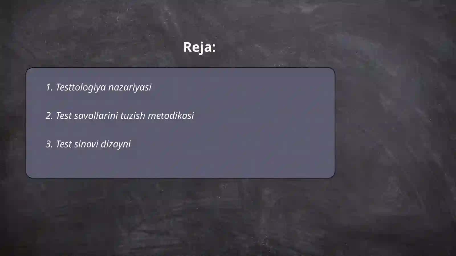 Testtologiya 2
