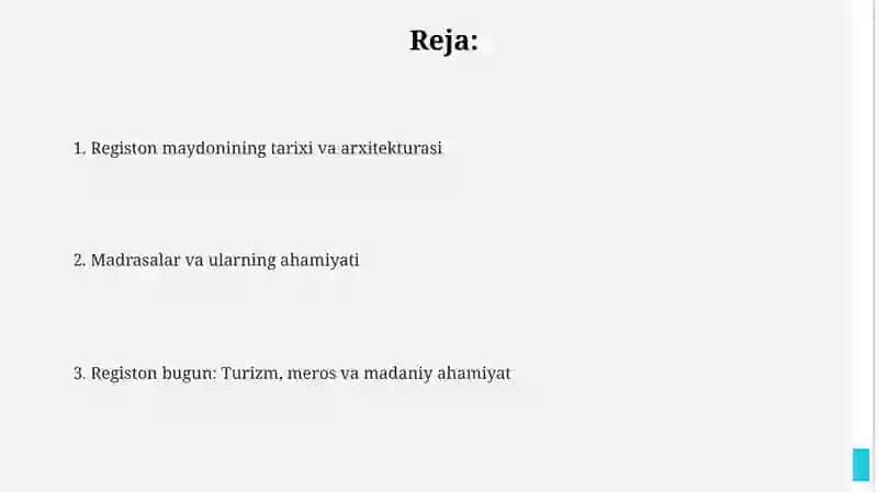 Registon maydonining tarixi va arxitekturasi 2
