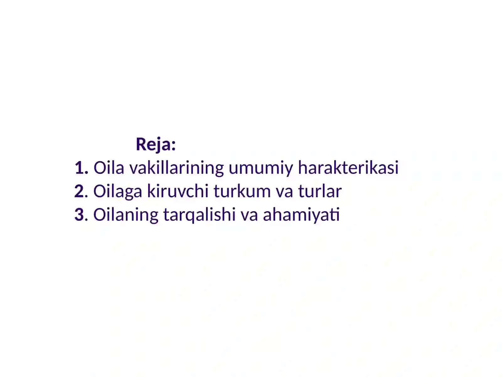 Loladoshlar oilasi. Piyozdoshlar oilasi. 2