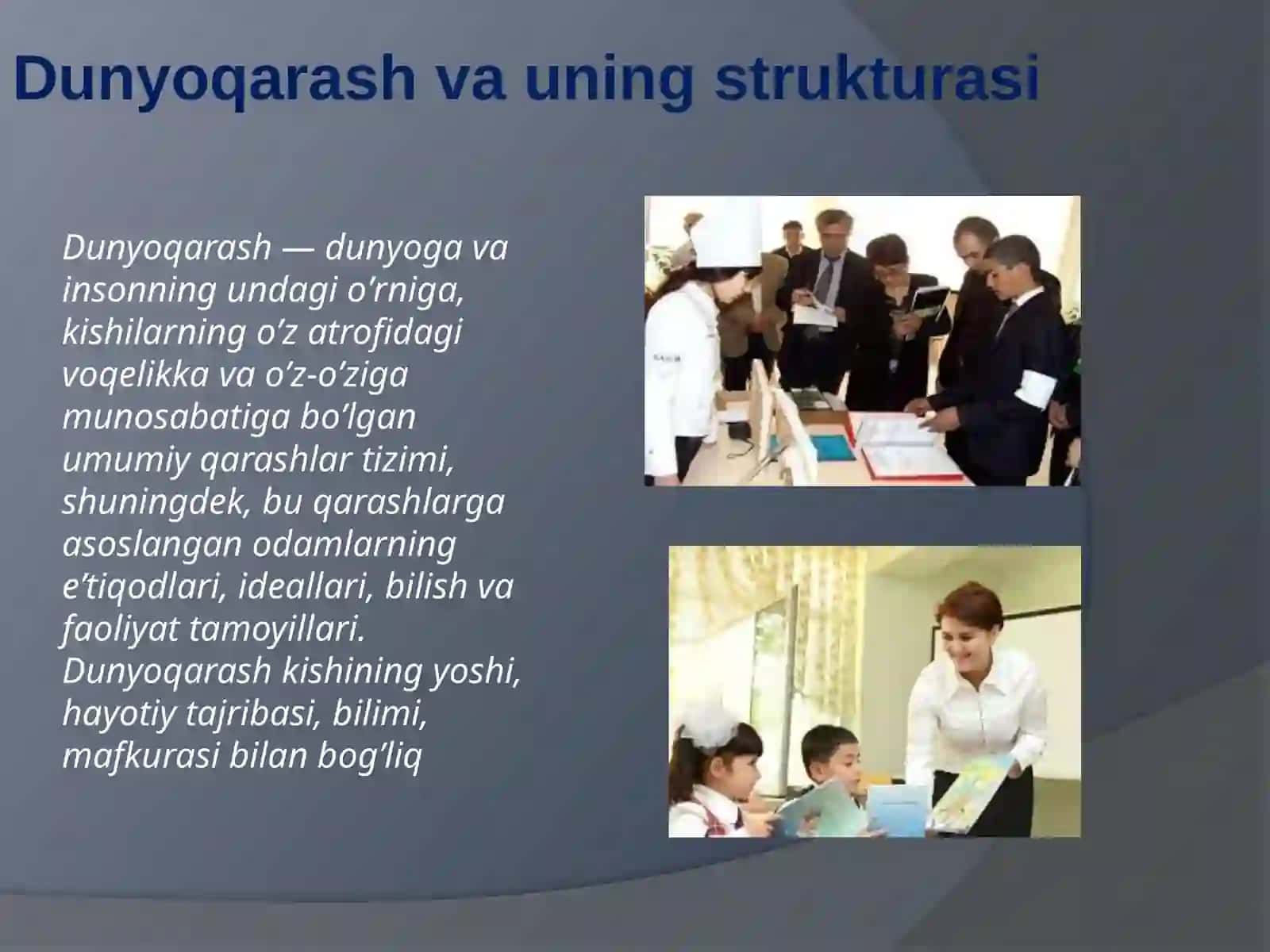 Dunyoqarashning mohiyati, tuzilishi va asosiy funksiyalari 2