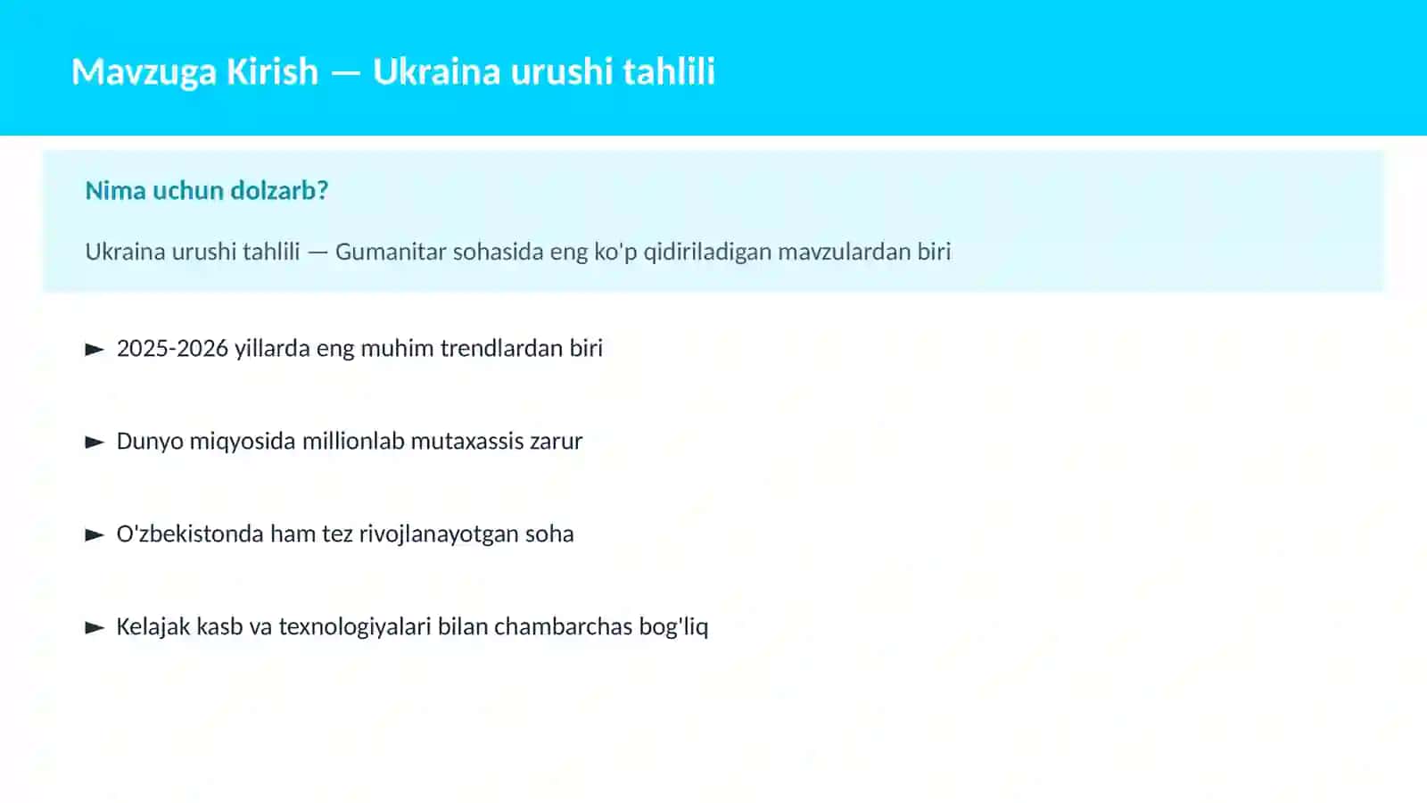Ukraina urushi tahlili 2