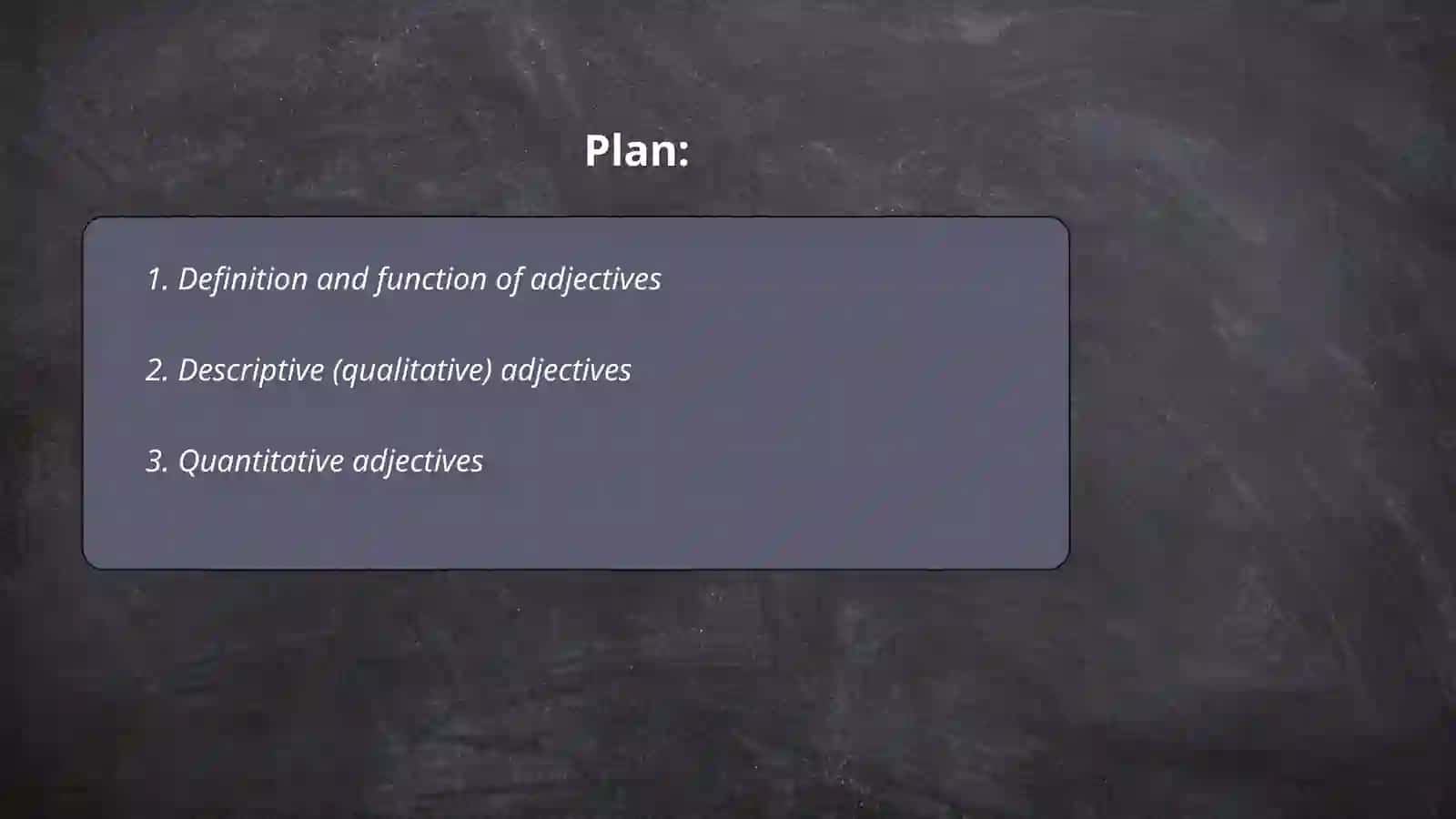 Adjectives va uning turlari 2
