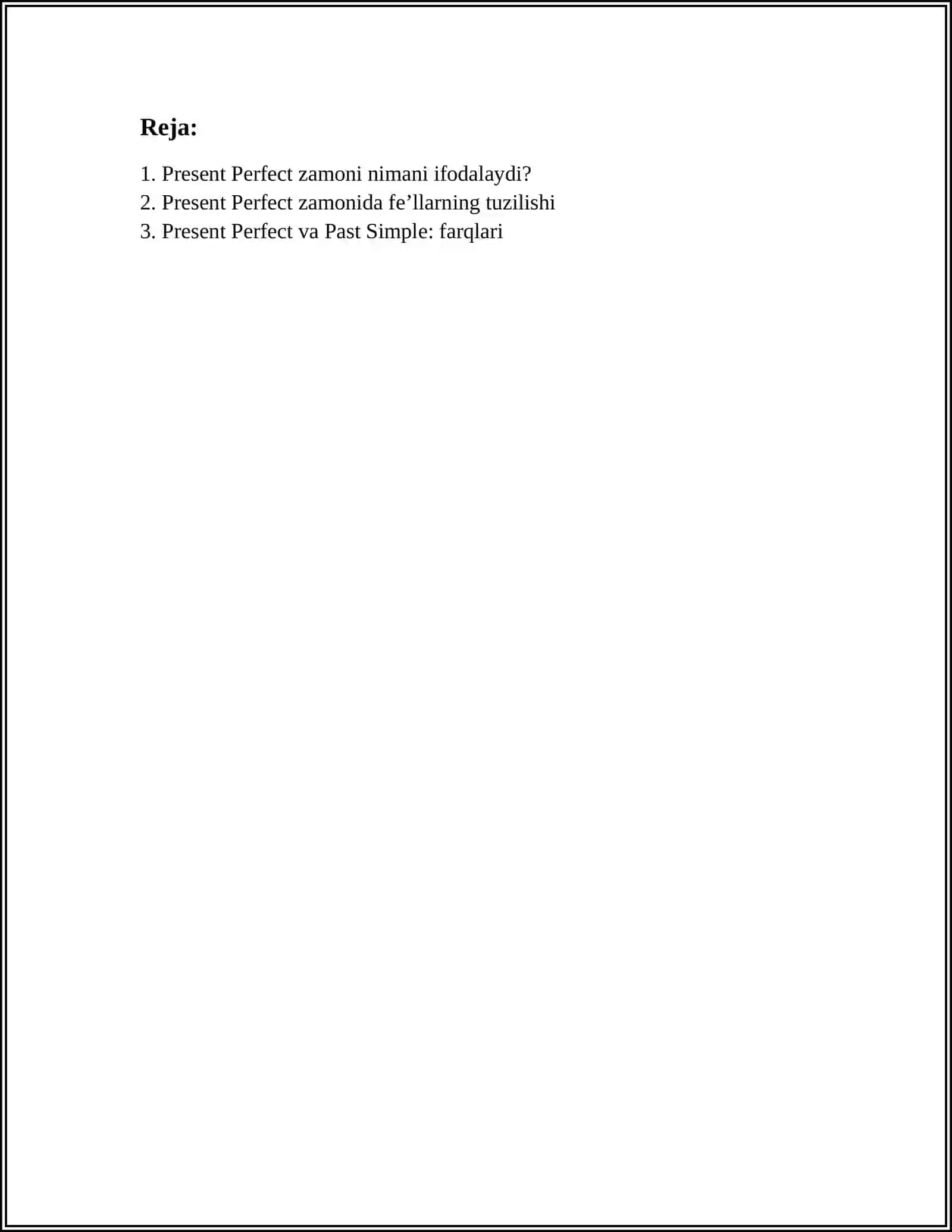 PRESENT PERFECT/ PAST SIMPLE AND PRESENT PERFECT 2