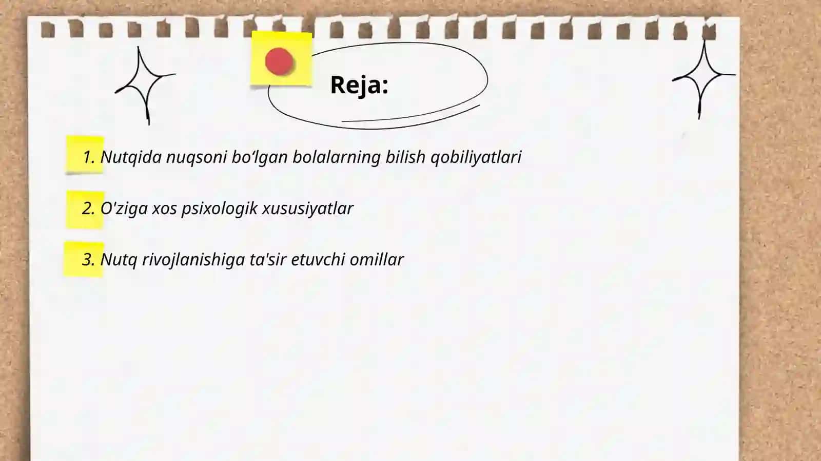 Nutqida nuqsoni boʻlgan bolalar bilish jarayonlari diagnostikasi 2