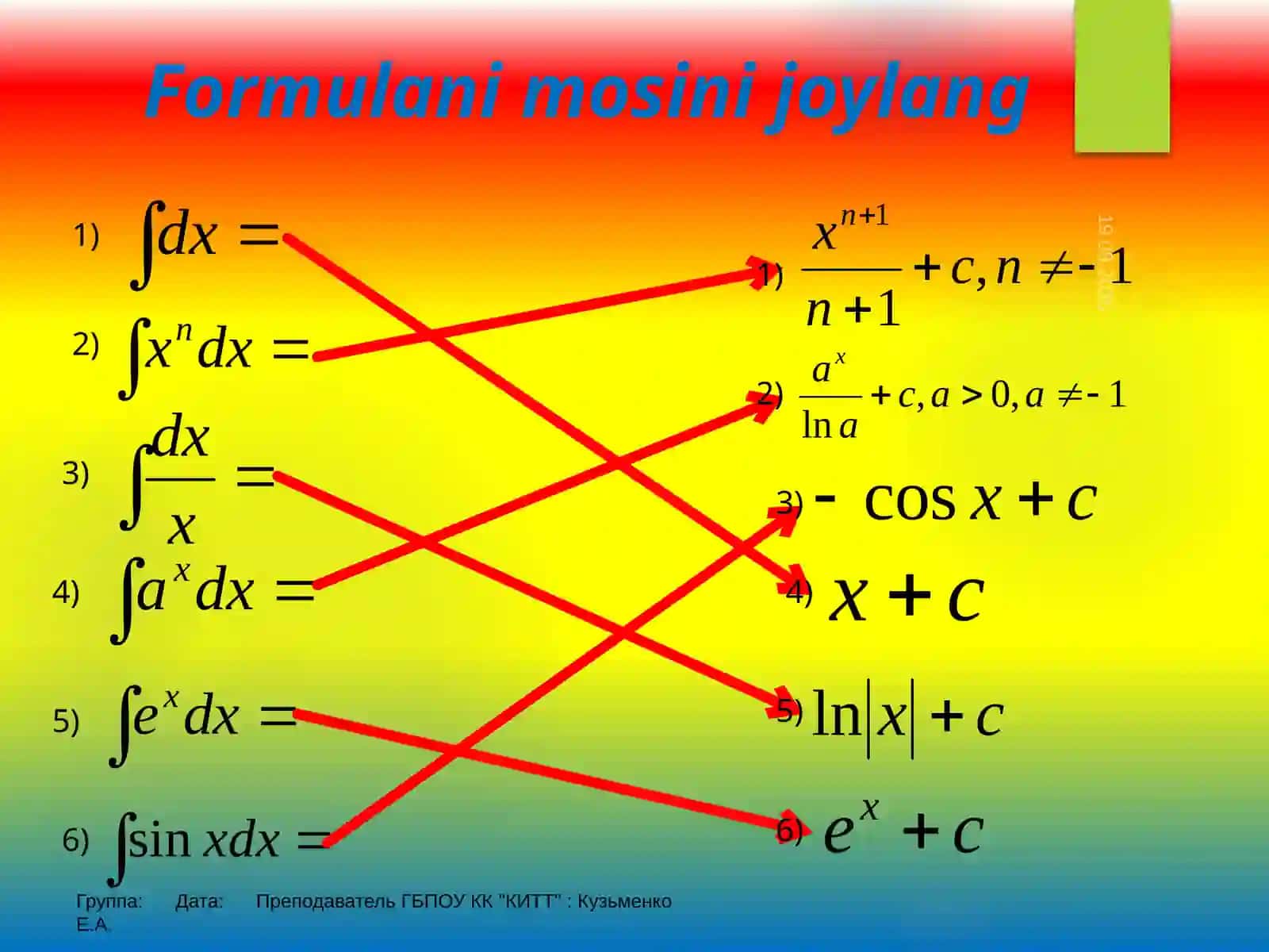 Integralvauningqo’llanilishi 2