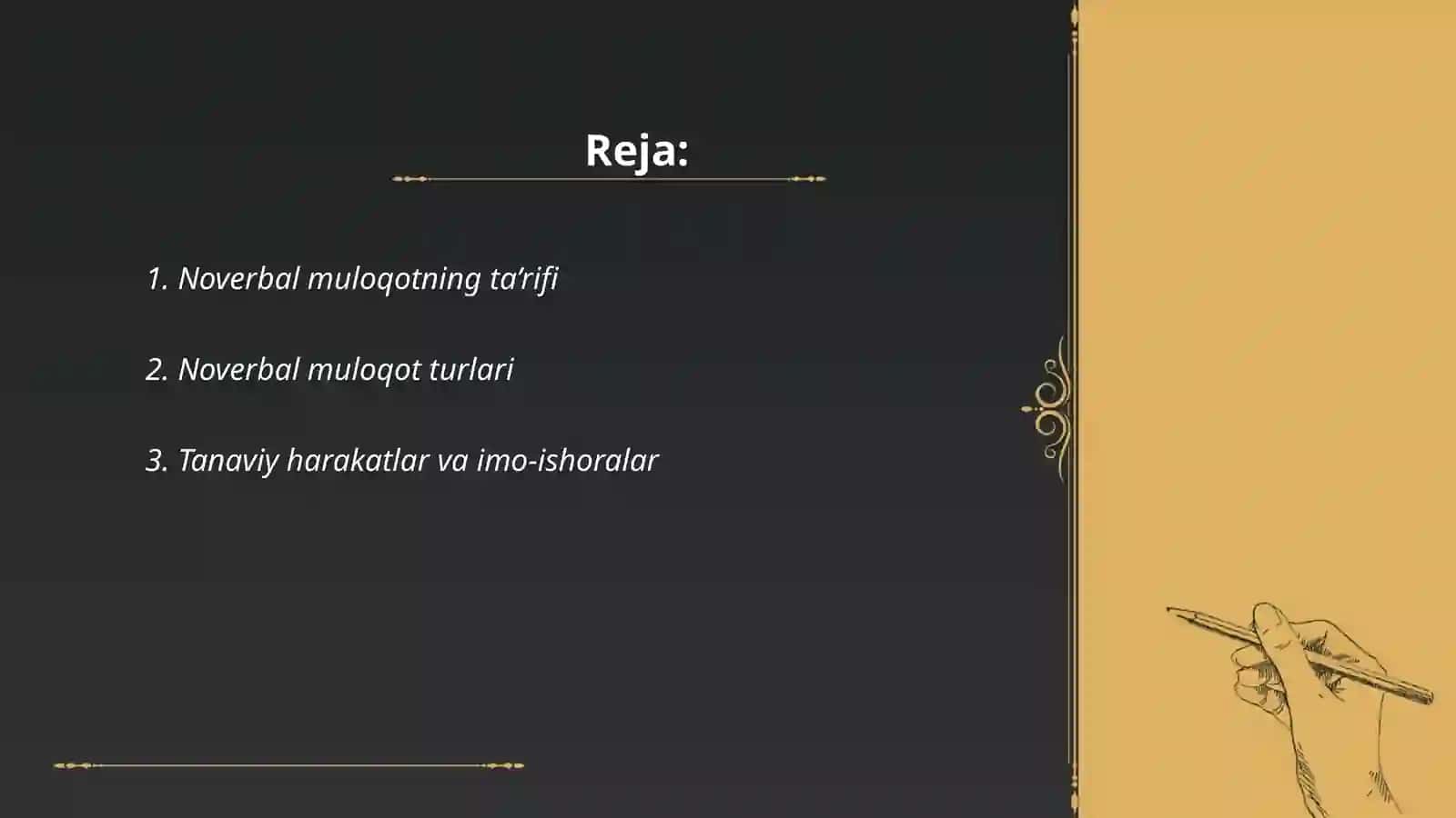Noverbal muloqotning ta’rifi 2