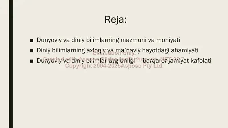Dunyoviy va diniy bilimlar mutanosibligini ta’minlashning ahamiyati 2