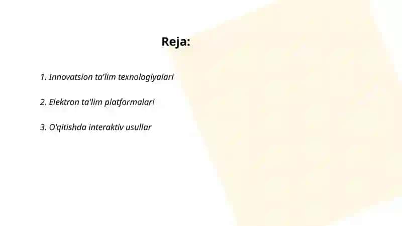 Pedagogning innovatsion faoliyati 2