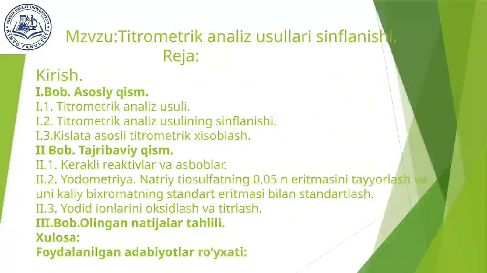 Titrometrikanaliz usullari sinflanishi 2