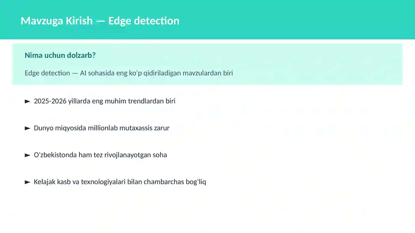 Edge detection 2