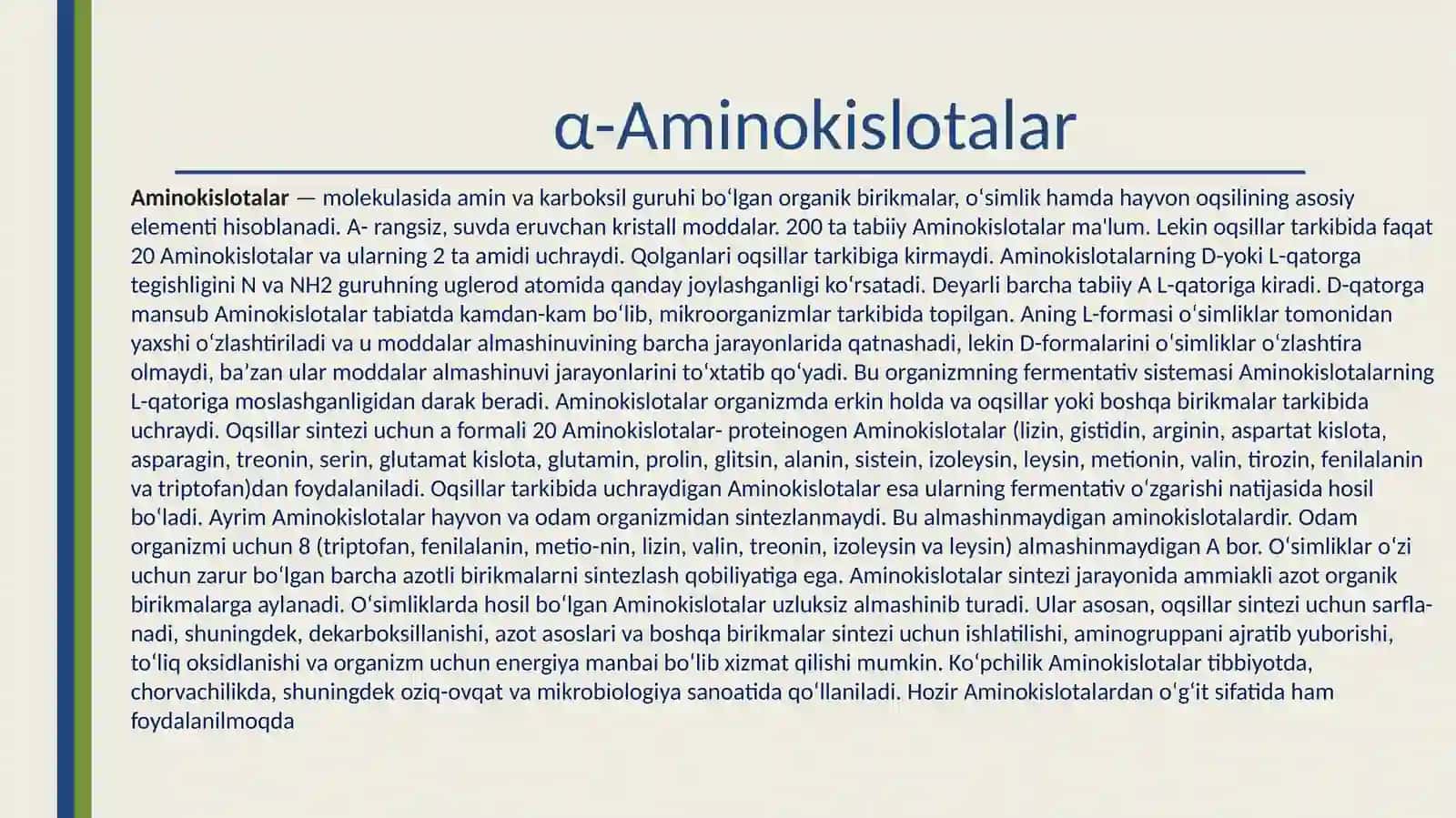 Aminokislotalar 2