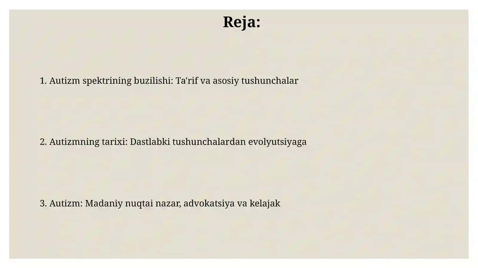Autizim spektri buzilishi: umumiy tushuncha va tarixi 2