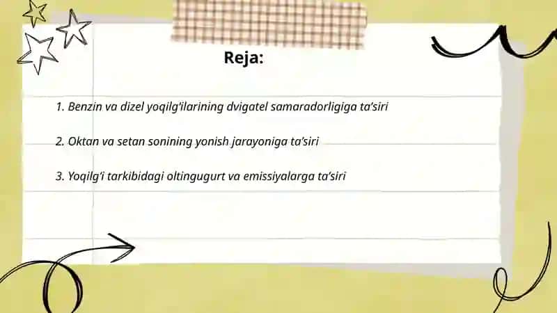 Yoqilgʻi-moylash materiallari va ularning dvigatel ishlashiga taʼsiri 2