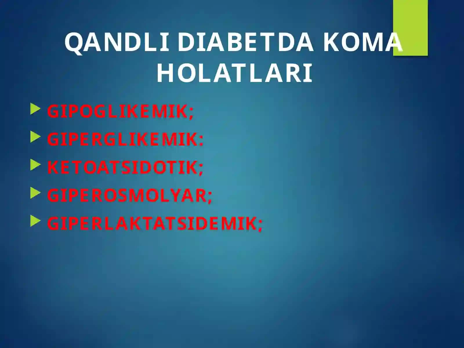 «DIABETIK KOMALAR» 2