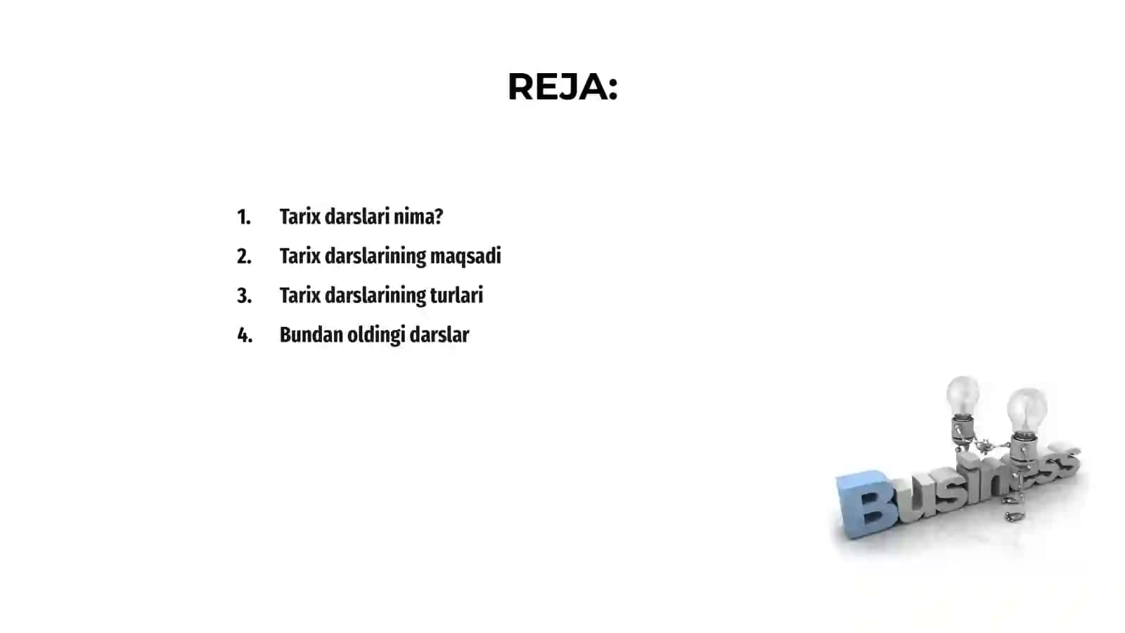 Tarix darslari tiplari 2