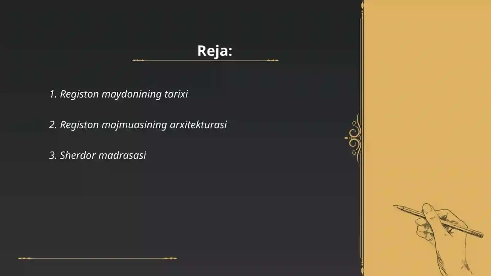 Registon maydoni maʼlumot 2