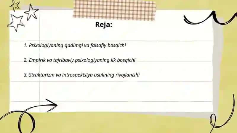 Psixalogiya fanining taraqqiyot bosqichlari 2