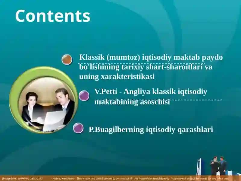Klassik (mumtoz) iqtisodiy maktab paydo bo'lishining tarixiy shart-sharoitlari va uning xarakteristikasi 2