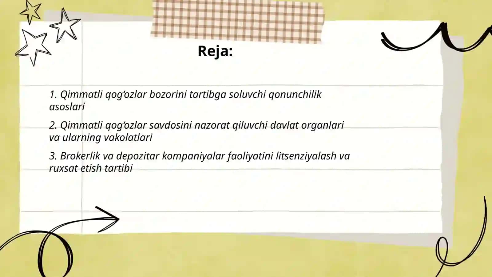 Qimmatli qog‘ozlar bozorini tartibga solish 2