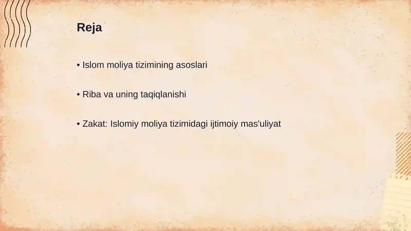 Islom moliya tizimi 2
