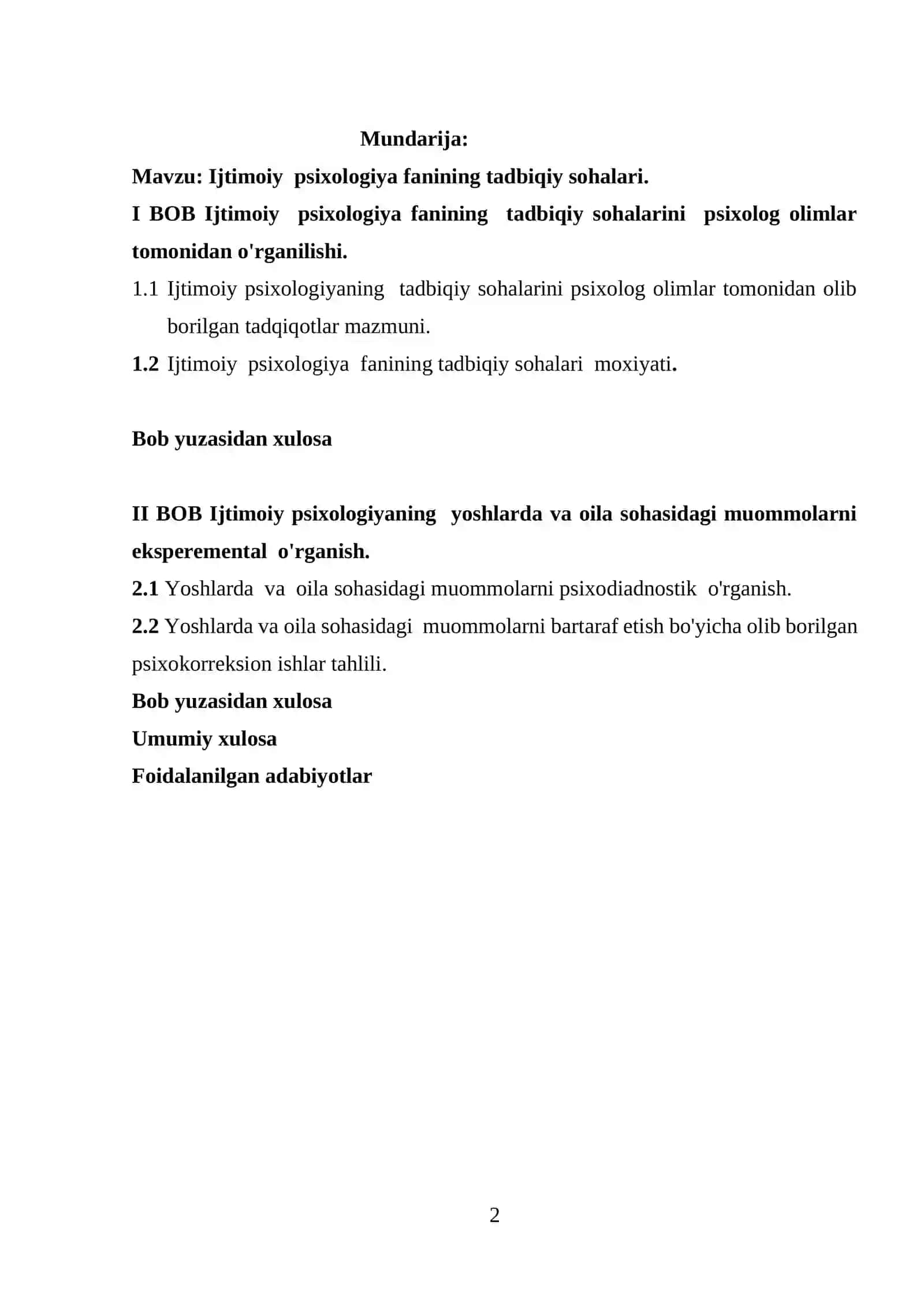 Ijtimoiy psixologiya fanining tadbiqiy sohalari 2
