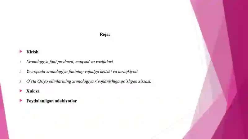 Xronologiya  tarixiy fan sifatida 2