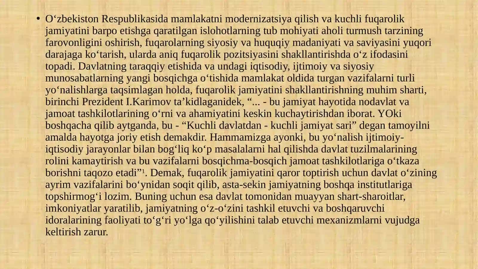 O‘zbekistonda yosh avlodni tarbiyalashning asosiy yo‘nalishlari va omillari 2