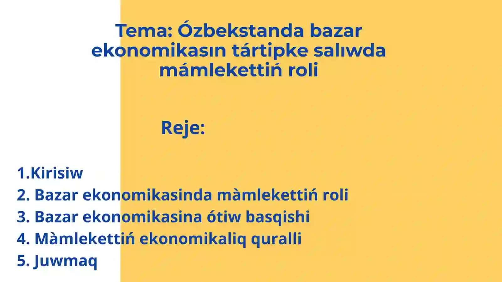 Nókis màmleketlik texnika universitetiEkonomikaqànigeligi 2