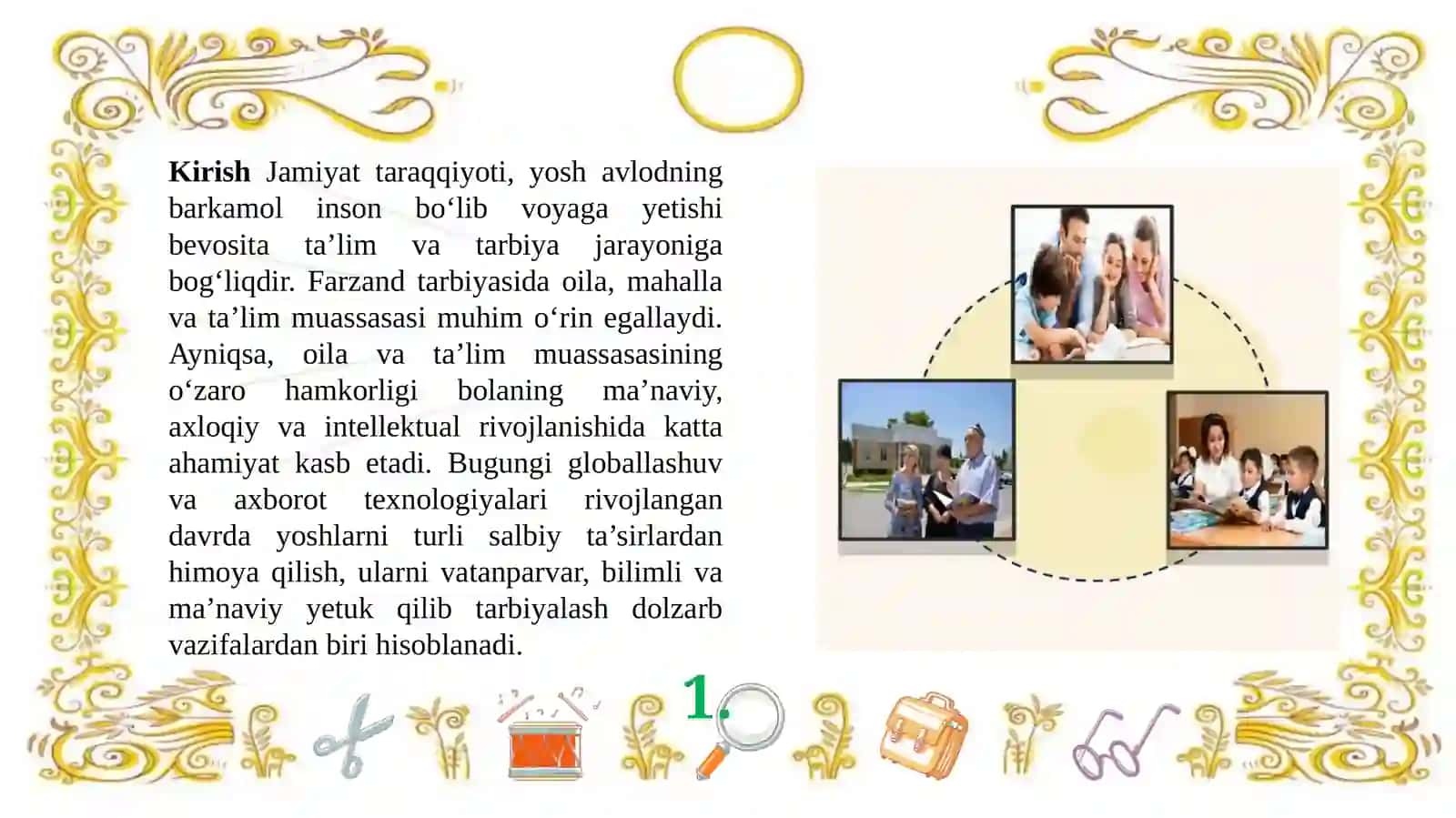Tarbiya jarayonida oila va ta’lim muassasasining hamkorligi 2