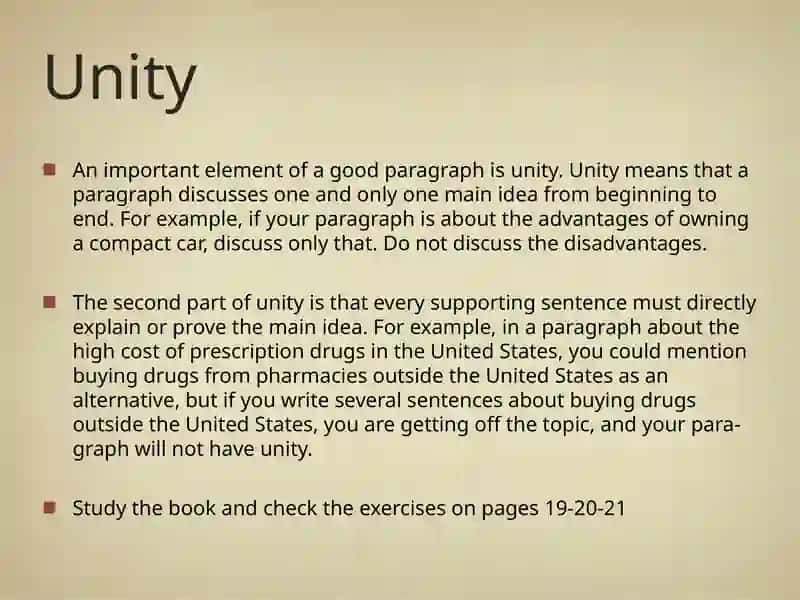 Unity and Coherence 2