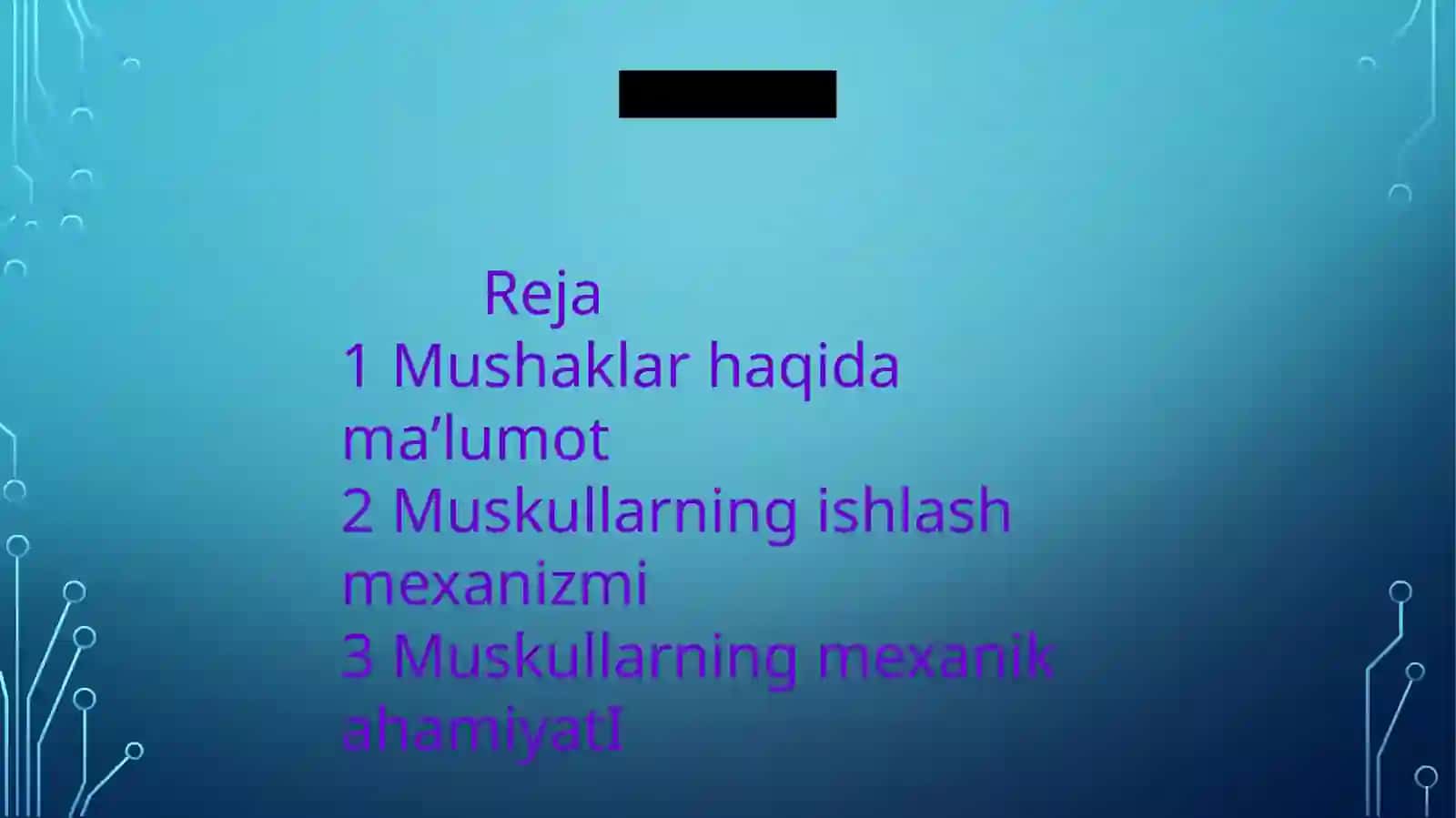 Mushaklar haqida maʼlumot 2
