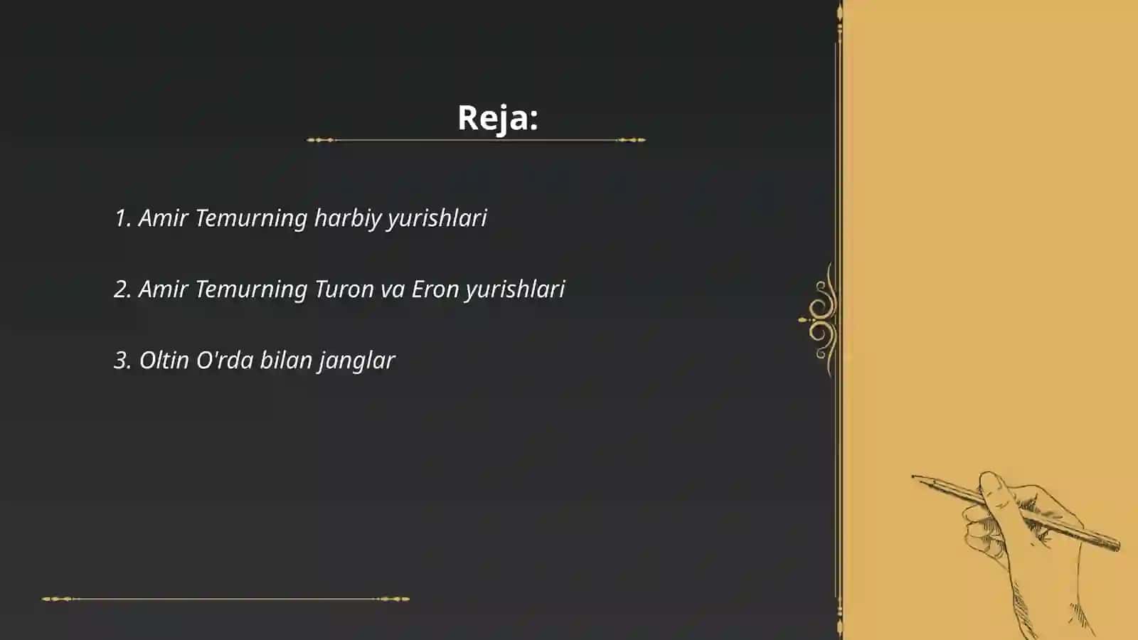 Amir Temurning 3 yillik urushlari 2