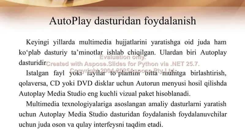 AutoPlay dasturi 2