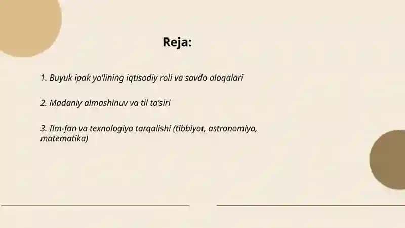 Buyuk ipak yoʻlining insoniyat tarixida tutgan oʻrni 2